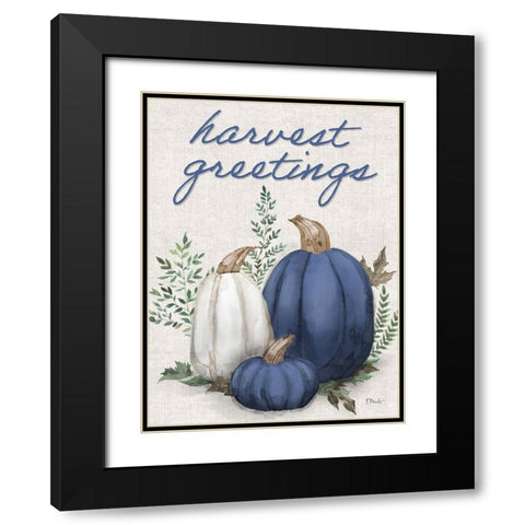 Sage Heirloom Vertical - Navy Black Modern Wood Framed Art Print with Double Matting by Brent, Paul