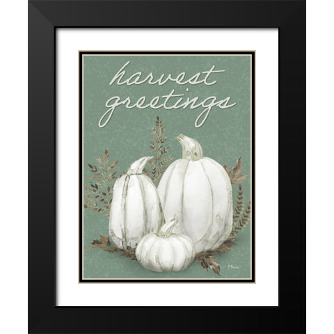 Sage Heirloom Vertical Black Modern Wood Framed Art Print with Double Matting by Brent, Paul