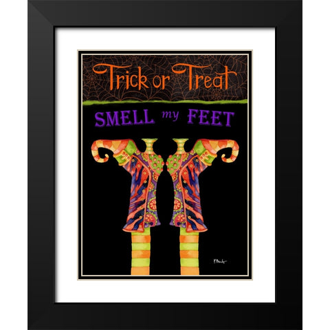 Witchy Feet Vertical Black Modern Wood Framed Art Print with Double Matting by Brent, Paul