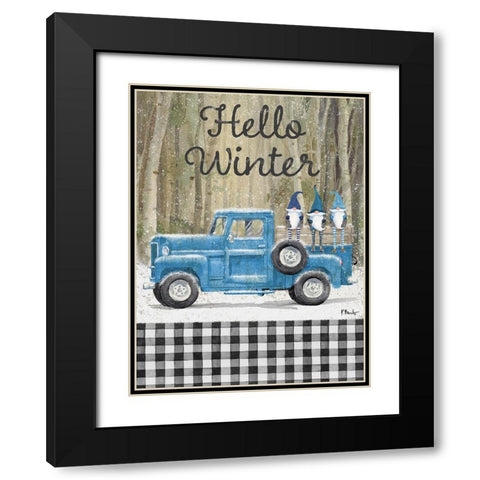 Gnome Birch Drifter Vertical Black Modern Wood Framed Art Print with Double Matting by Brent, Paul