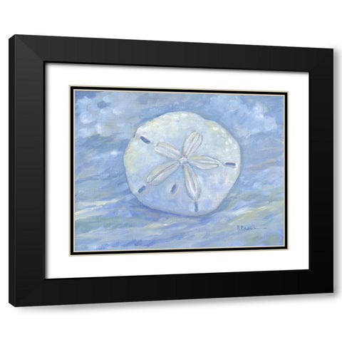 Impressions of Shells I - Sand Dollar Black Modern Wood Framed Art Print with Double Matting by Brent, Paul