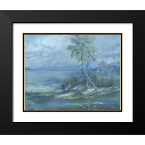 Nebulous Palms - Daybreak Black Modern Wood Framed Art Print with Double Matting by Brent, Paul