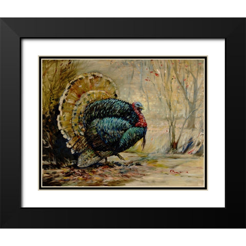Gleaning Autumn - Turkey Black Modern Wood Framed Art Print with Double Matting by Brent, Paul
