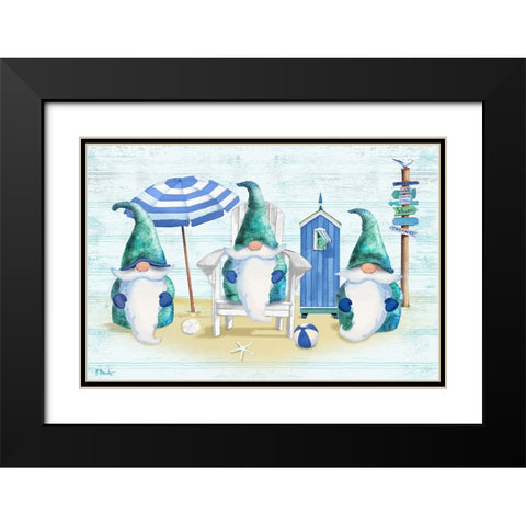 Coastal Gnome Horizontal I Black Modern Wood Framed Art Print with Double Matting by Brent, Paul