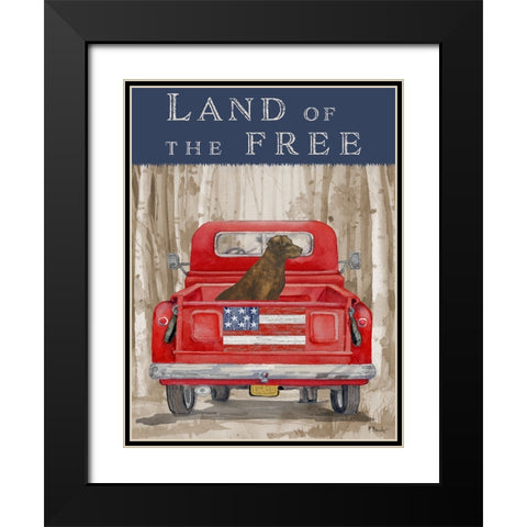 Freedom Forest Truck I Black Modern Wood Framed Art Print with Double Matting by Brent, Paul