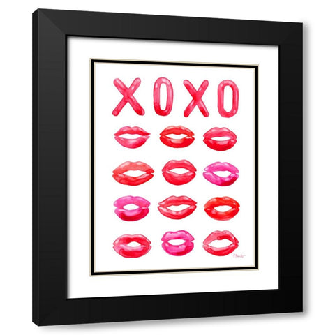 Lovers Day Vertical II Black Modern Wood Framed Art Print with Double Matting by Brent, Paul