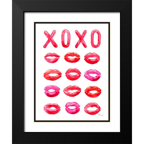 Lovers Day Vertical II Black Modern Wood Framed Art Print with Double Matting by Brent, Paul