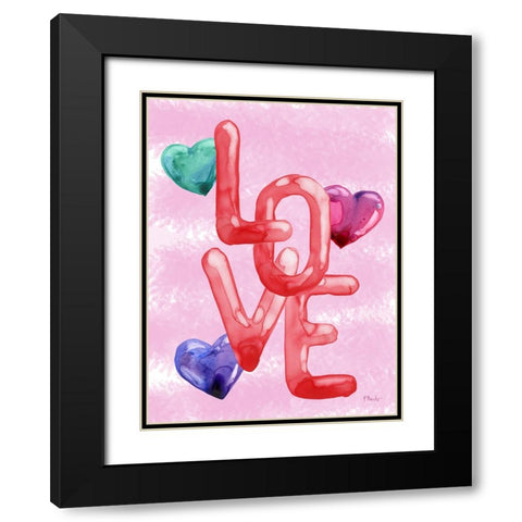 Lovers Day Vertical IV Black Modern Wood Framed Art Print with Double Matting by Brent, Paul