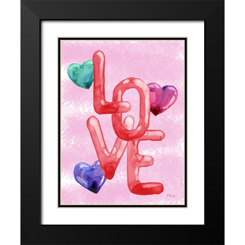 Lovers Day Vertical IV Black Modern Wood Framed Art Print with Double Matting by Brent, Paul