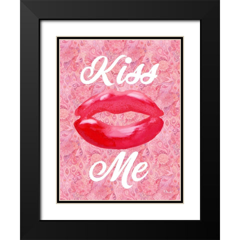 Lovers Day Vertical VI Black Modern Wood Framed Art Print with Double Matting by Brent, Paul