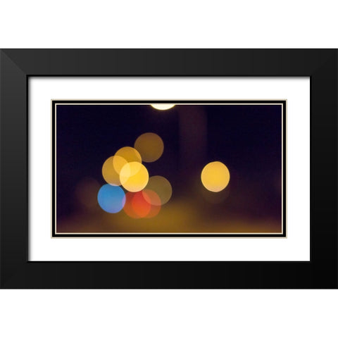 Abstract 1 Black Modern Wood Framed Art Print with Double Matting by Lee, Rachel