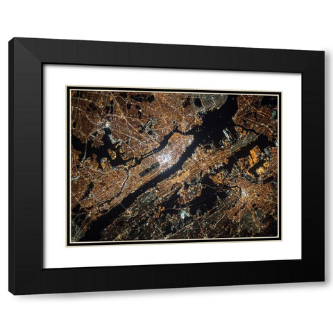 Aerial 1 Black Modern Wood Framed Art Print with Double Matting by Lee, Rachel