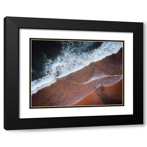 Aerial 10 Black Modern Wood Framed Art Print with Double Matting by Lee, Rachel