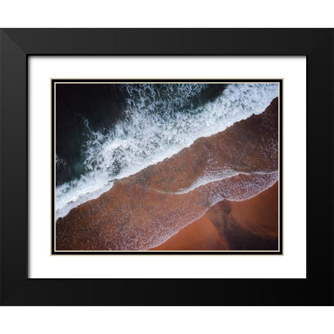 Aerial 10 Black Modern Wood Framed Art Print with Double Matting by Lee, Rachel