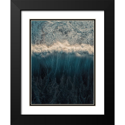 Aerial 18 Black Modern Wood Framed Art Print with Double Matting by Lee, Rachel