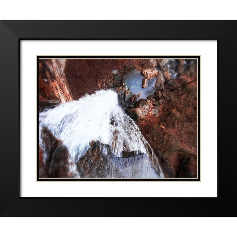 Aerial 4 Black Modern Wood Framed Art Print with Double Matting by Lee, Rachel
