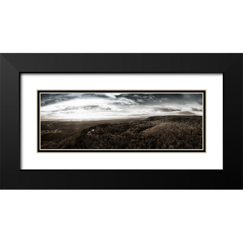 Aerial 5 Black Modern Wood Framed Art Print with Double Matting by Lee, Rachel