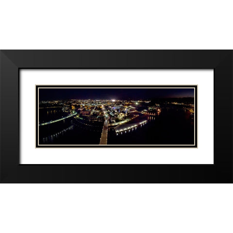 Aerial 9 Black Modern Wood Framed Art Print with Double Matting by Lee, Rachel