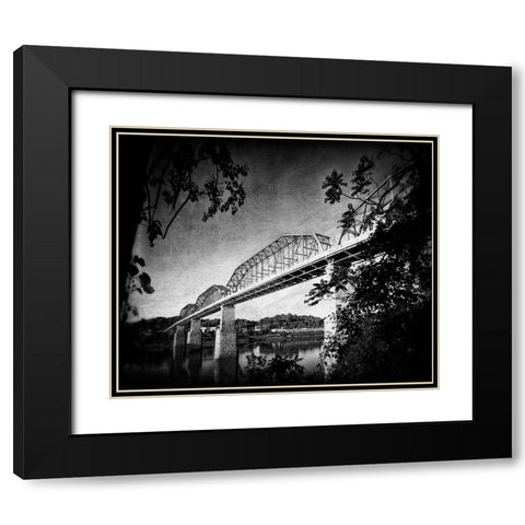 Afternoon Walnut BW Holga Black Modern Wood Framed Art Print with Double Matting by Lee, Rachel