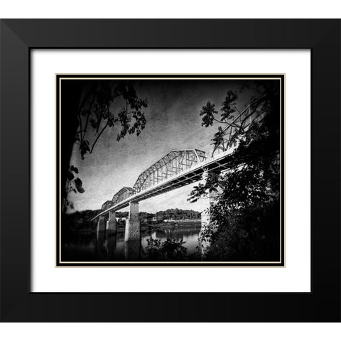 Afternoon Walnut BW Holga Black Modern Wood Framed Art Print with Double Matting by Lee, Rachel