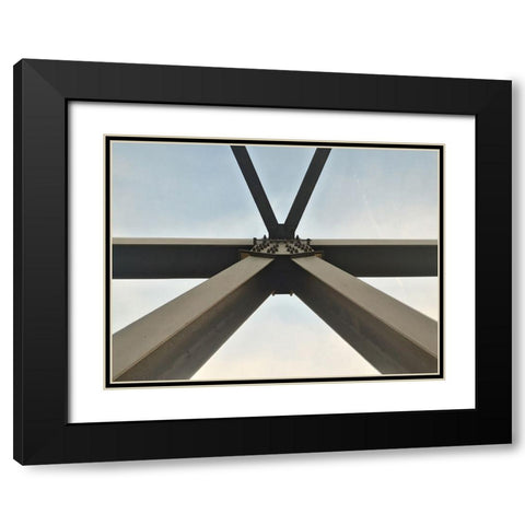 Architectural 2 Black Modern Wood Framed Art Print with Double Matting by Lee, Rachel