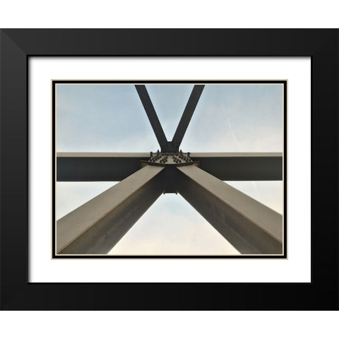 Architectural 2 Black Modern Wood Framed Art Print with Double Matting by Lee, Rachel