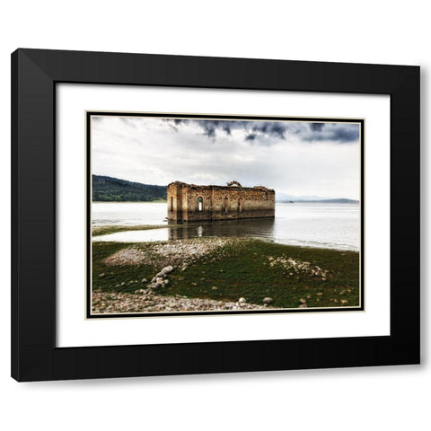 Architectural 5 Black Modern Wood Framed Art Print with Double Matting by Lee, Rachel
