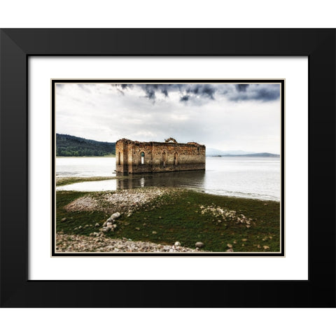 Architectural 5 Black Modern Wood Framed Art Print with Double Matting by Lee, Rachel
