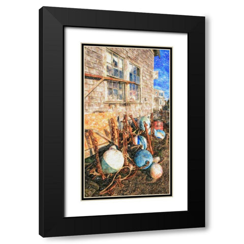 Beach 15 Black Modern Wood Framed Art Print with Double Matting by Lee, Rachel