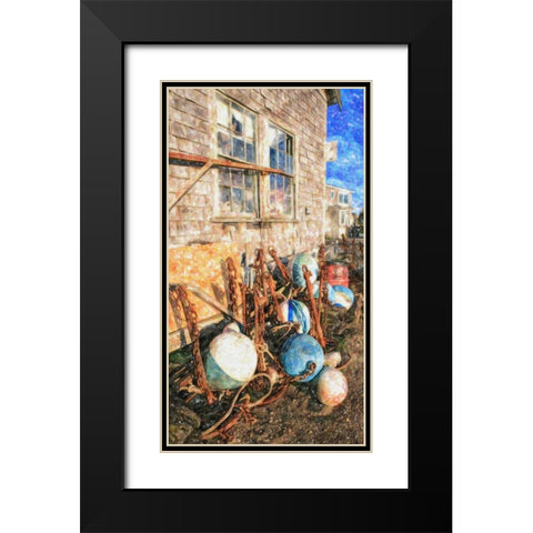 Beach 15 Black Modern Wood Framed Art Print with Double Matting by Lee, Rachel