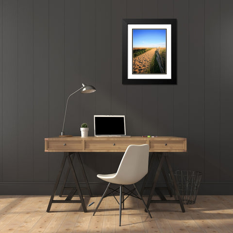 Beach 20 Black Modern Wood Framed Art Print with Double Matting by Lee, Rachel