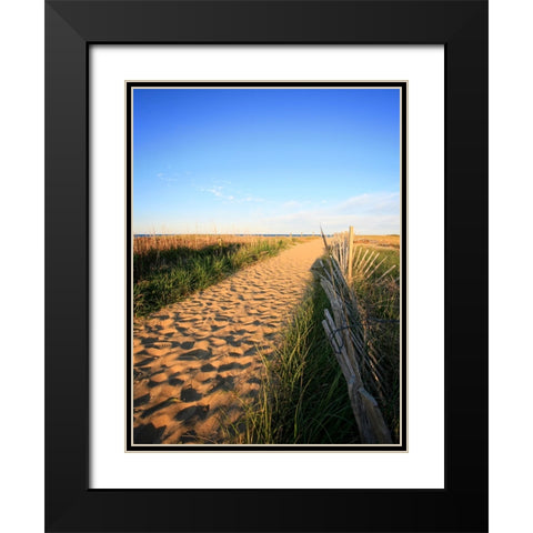 Beach 20 Black Modern Wood Framed Art Print with Double Matting by Lee, Rachel