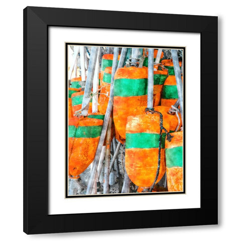 Beach 25 Black Modern Wood Framed Art Print with Double Matting by Lee, Rachel