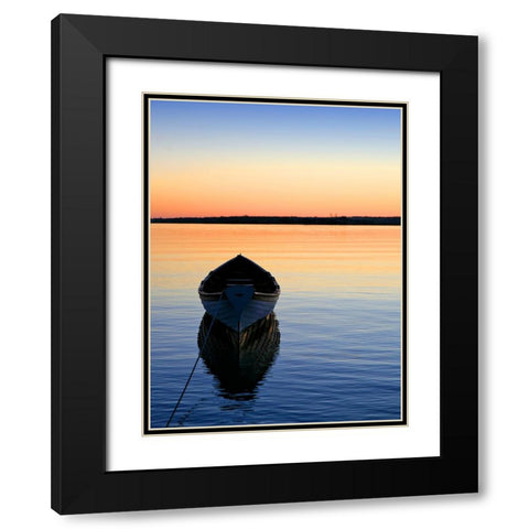 Beach 8 Black Modern Wood Framed Art Print with Double Matting by Lee, Rachel
