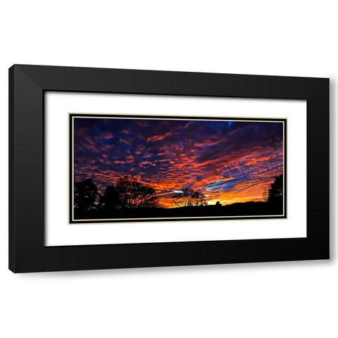 Bell Buckle TN Sunset Black Modern Wood Framed Art Print with Double Matting by Lee, Rachel