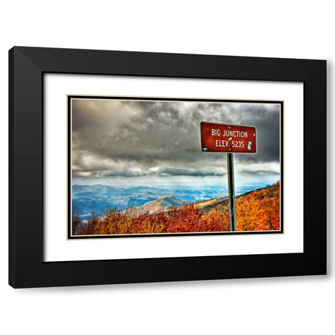 Big Junction Black Modern Wood Framed Art Print with Double Matting by Lee, Rachel