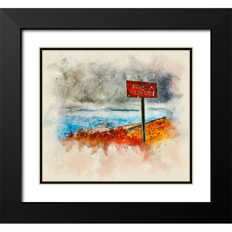 Big Junction Watercolor Black Modern Wood Framed Art Print with Double Matting by Lee, Rachel