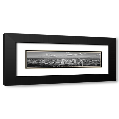 Cameron Hill View BW Black Modern Wood Framed Art Print with Double Matting by Lee, Rachel