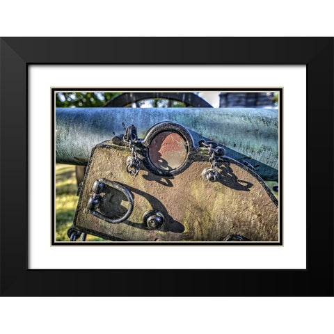 Cannon Detail Black Modern Wood Framed Art Print with Double Matting by Lee, Rachel