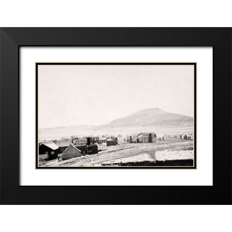 Chattanooga 1861 1 Black Modern Wood Framed Art Print with Double Matting by Lee, Rachel