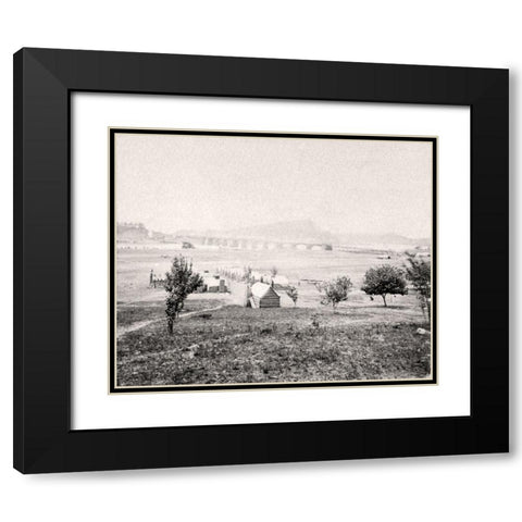 Chattanooga 1861 2 Black Modern Wood Framed Art Print with Double Matting by Lee, Rachel