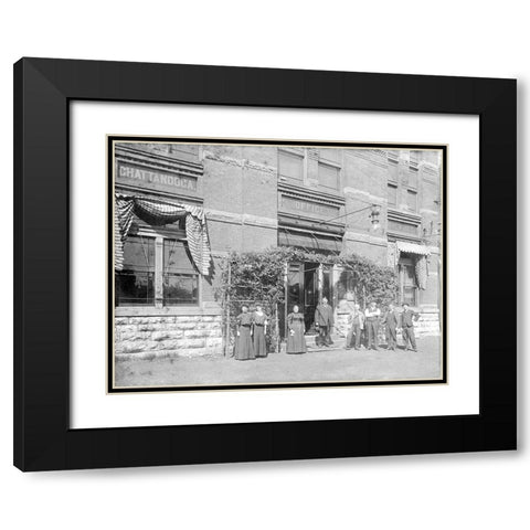 Chattanooga Brewing Company Black Modern Wood Framed Art Print with Double Matting by Lee, Rachel