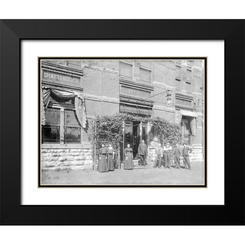 Chattanooga Brewing Company Black Modern Wood Framed Art Print with Double Matting by Lee, Rachel