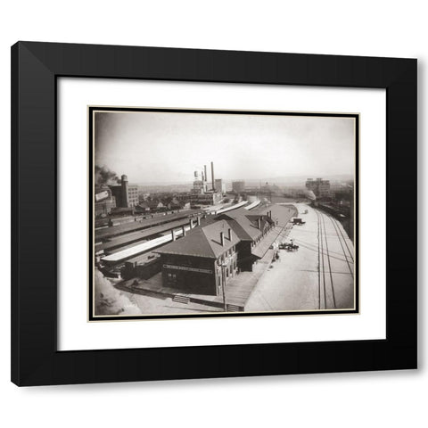 Chattanooga Rail Station 1 Black Modern Wood Framed Art Print with Double Matting by Lee, Rachel