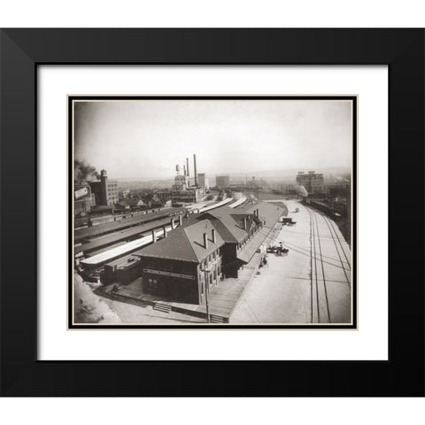 Chattanooga Rail Station 1 Black Modern Wood Framed Art Print with Double Matting by Lee, Rachel