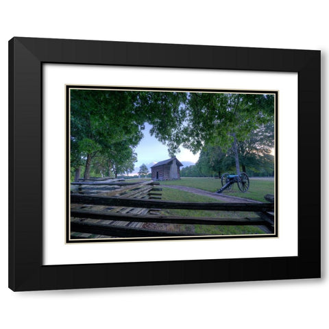 Chickamauga 1 Black Modern Wood Framed Art Print with Double Matting by Lee, Rachel