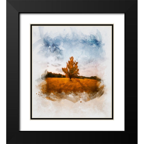 Chickamauga 15 Watercolor Black Modern Wood Framed Art Print with Double Matting by Lee, Rachel
