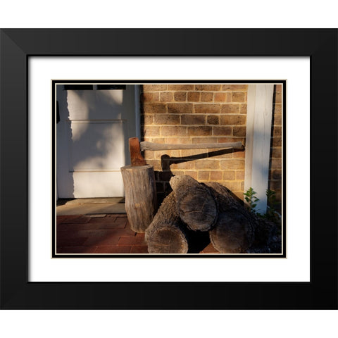 Chickamauga 23 Black Modern Wood Framed Art Print with Double Matting by Lee, Rachel