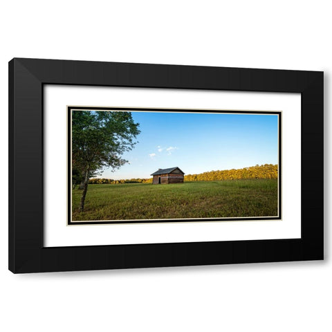 Chickamauga 3 Black Modern Wood Framed Art Print with Double Matting by Lee, Rachel