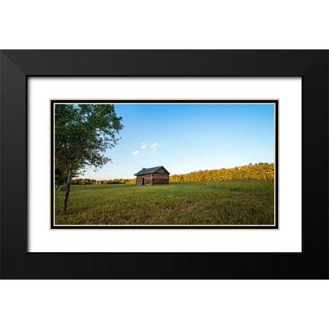 Chickamauga 3 Black Modern Wood Framed Art Print with Double Matting by Lee, Rachel